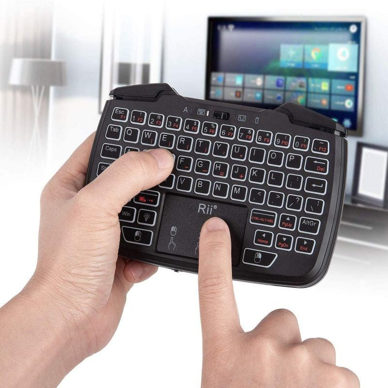 Mini tastatura Wireless 3 in 1 Touchpad, Gamepad cu vibratii, Turbo pentru PC, PS3, Android, TV Box, Smart TV
