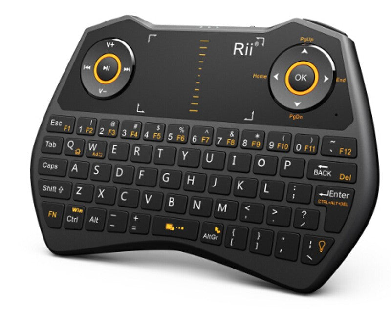 Mini tastatura Wireless iluminata cu functie de Airmouse riitek i28