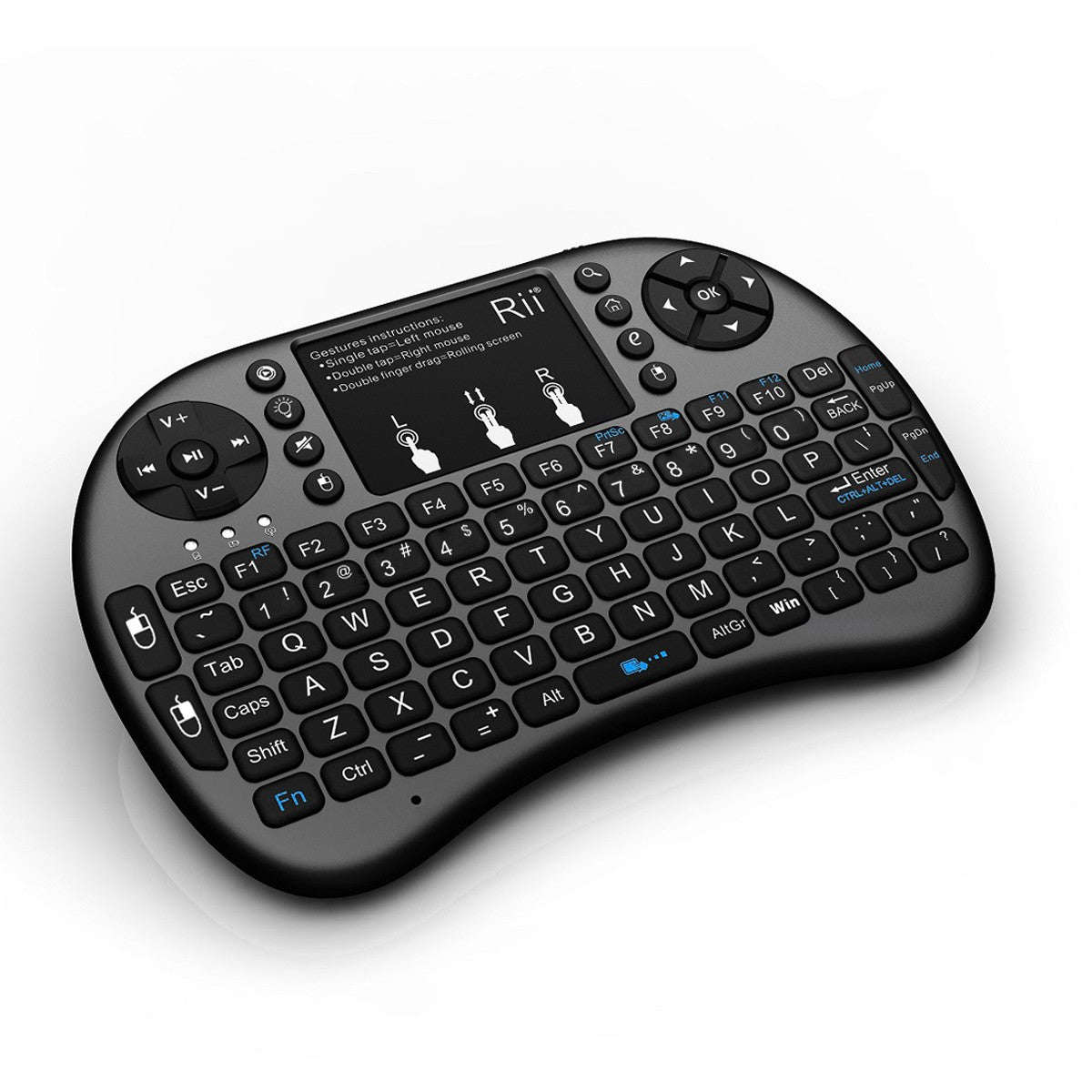 Mini tastatura Wireless Smart TV, PC, Tableta, PS3, Touchpad compatibila Android, Rii i8+