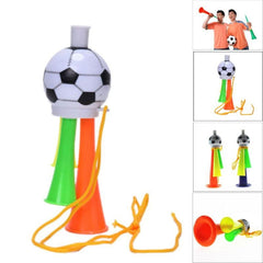 Mini vuvuzela cu 3 trompete tricolora 13 cm