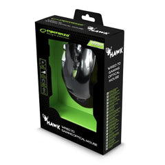 Mouse Gaming Optic 2400 dpi USB cu Fir 7 butoane iluminare verde Esperanza