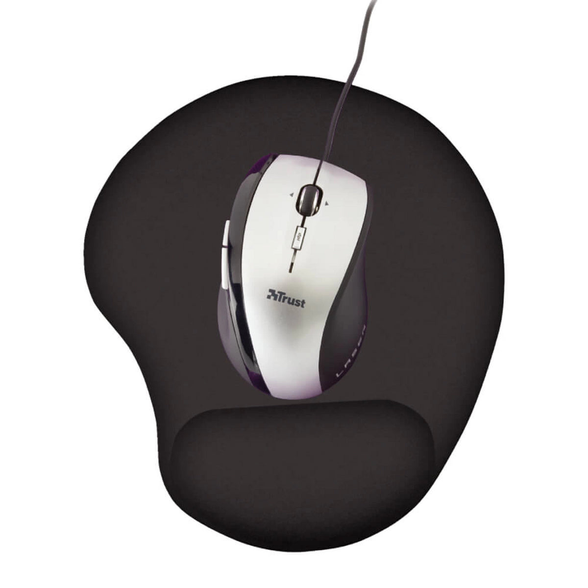 Mouse pad ergonomic cu gel pernita incheietura negru 23x18x2 cm