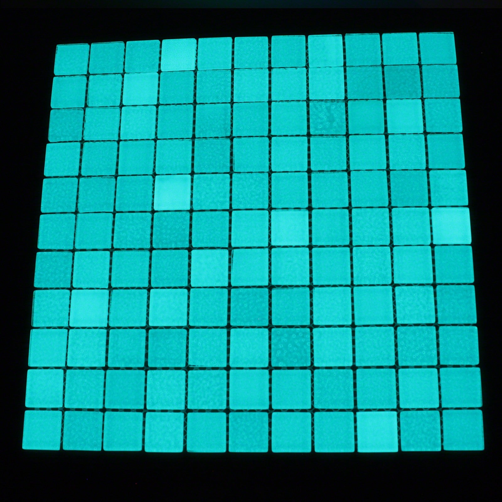 Mozaic Fosforescent care lumineaza Aqua 30x30 cm Decoratiune Glow