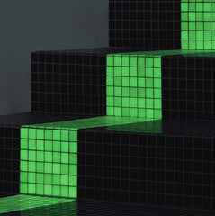 Mozaic fosforescent Verde pentru decor Glow in the Dark 30x30 cm