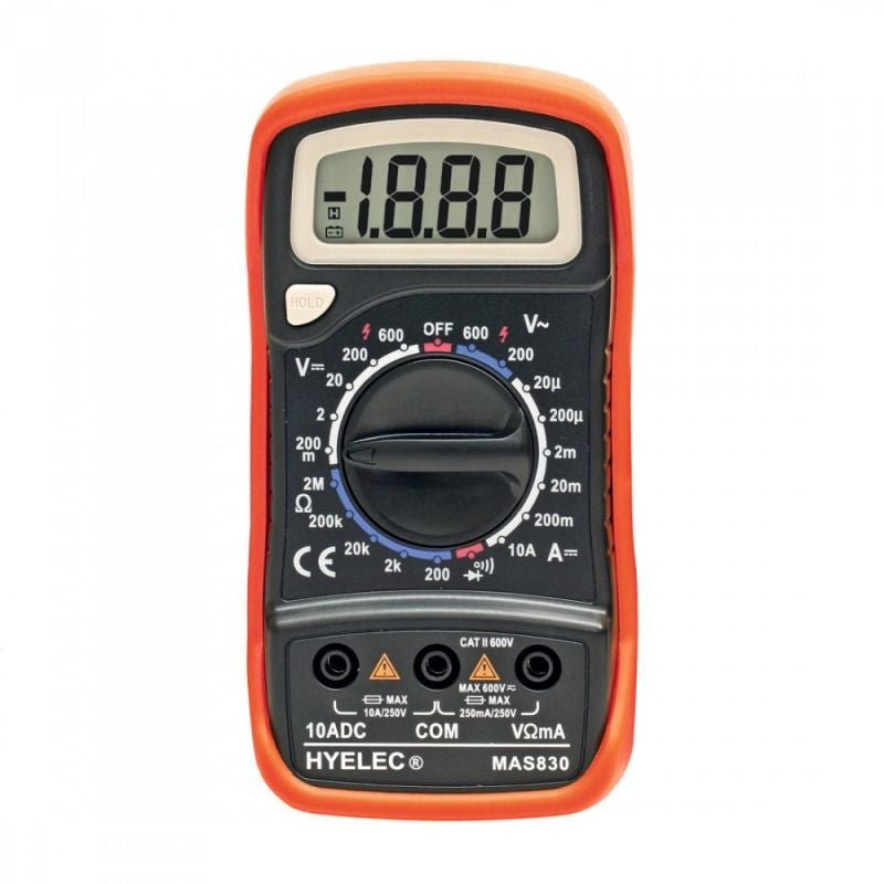 Multimetru Digital 4 functii 9v Ecran Lcd cablu de masurare Sma