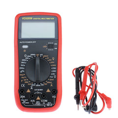 Multimetru Digital Profesional ecran Lcd 2 functii rosu
