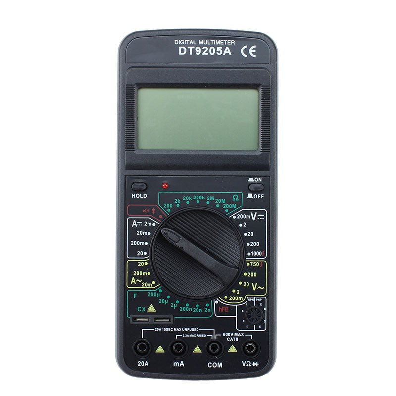 Multimetru digital Uat-d ecran Lcd 9v carcasa Antisoc negru