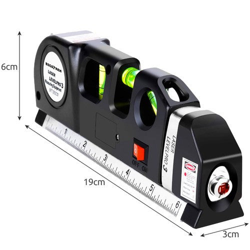 Nivela laser tip boloboc cu 3 bule 250 cm, Bigstren