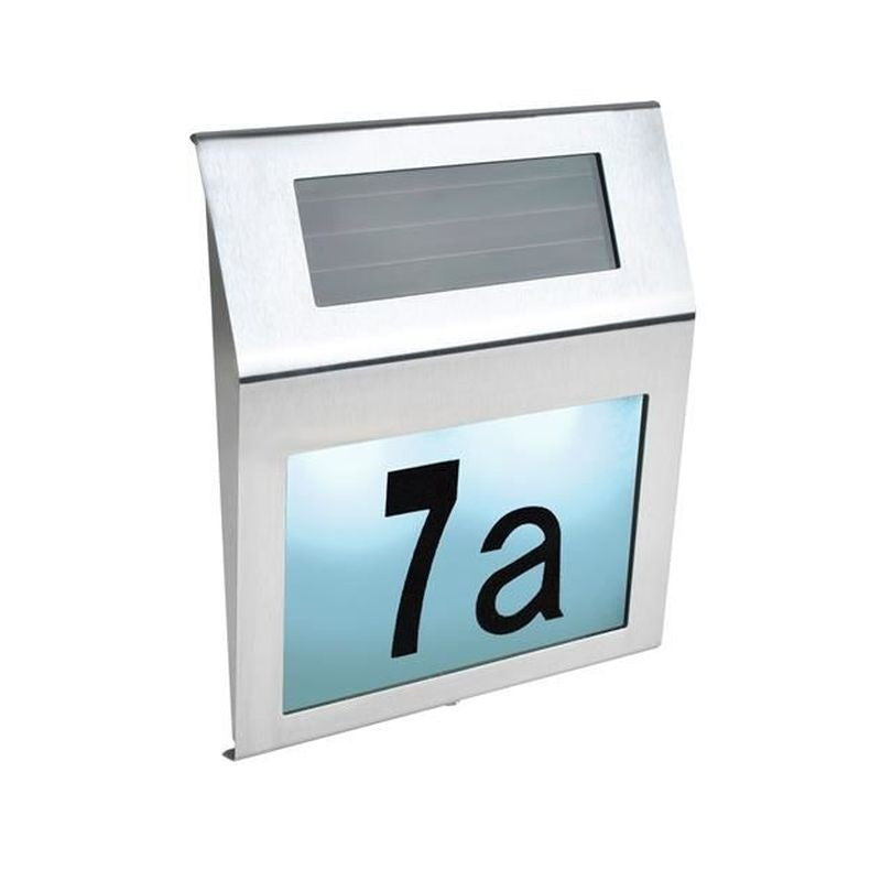 Numar casa solar Led Fixare perete 20x18 cm