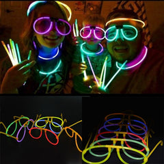 Ochelari luminescenti forma aviator accesoriu neon party diverse culori culoare albastru