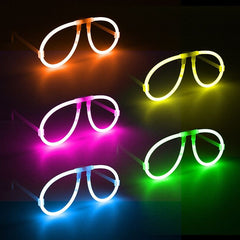 Ochelari luminescenti forma aviator accesoriu neon party diverse culori culoare albastru