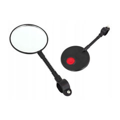 Oglinda bicicleta model universal prindere ghidon diametru 8 cm element reflectorizant