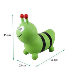 Omida gonflabila pentru sarit cauciuc verde 56x25x45 cm