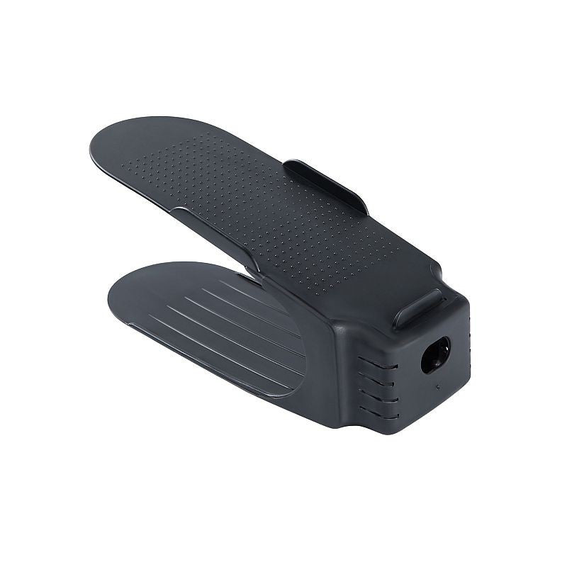 Organizator incaltaminte suport dublu ajustabil suprafata antiaderenta culoare negru