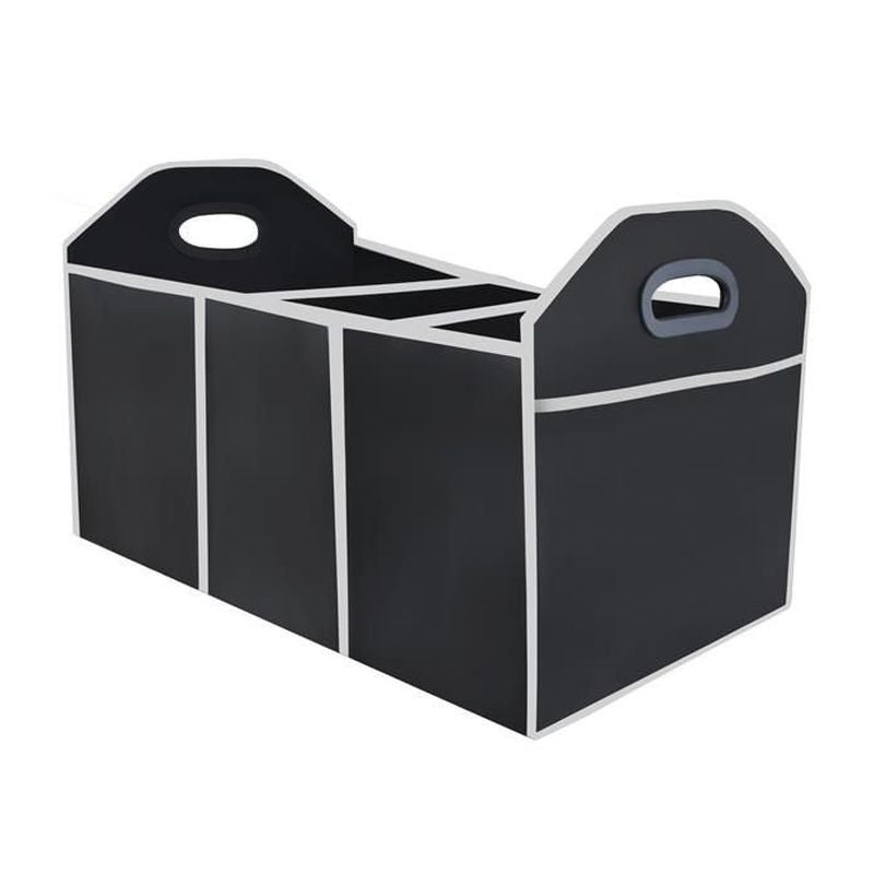 Organizator pliabil cu 3 compartimente manere material textil negru