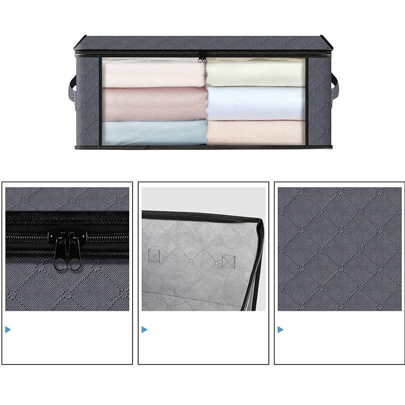 Organizator textil imbracaminte 35 litri doua manere transport fereastra transparenta 50x35x20 cm