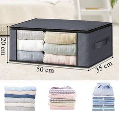 Organizator textil imbracaminte 35 litri doua manere transport fereastra transparenta 50x35x20 cm