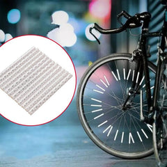 Ornamente Reflectorizante pentru spite bicicleta 12 bucati Albe