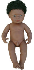 Papusa Afroamerican Baiat 38 cm - Miniland