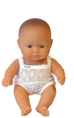 Papusa Baby european baiat Miniland 21cm