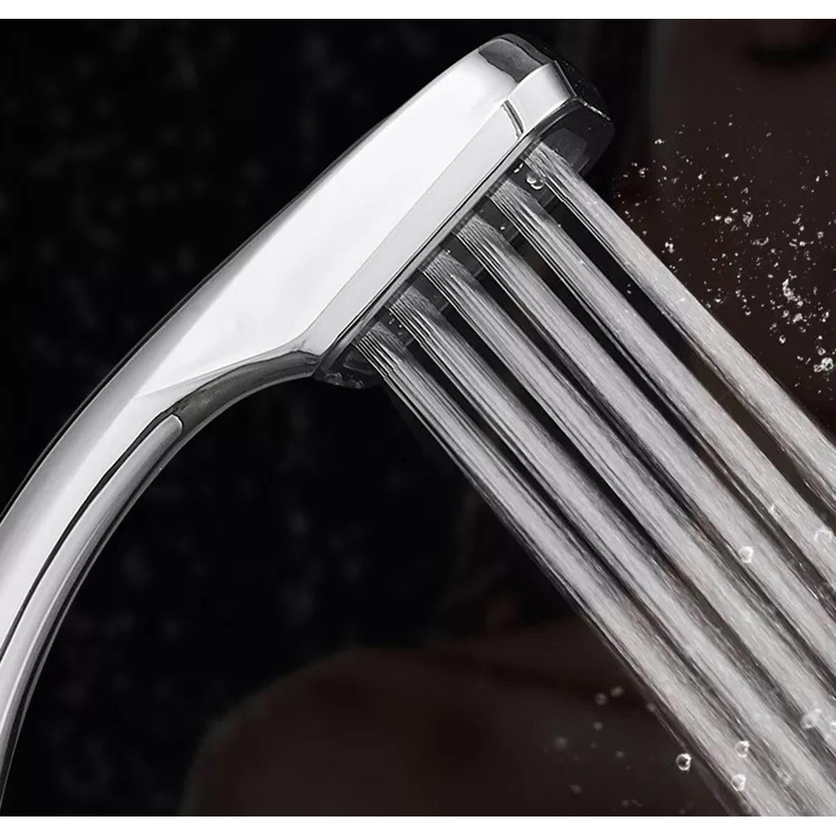 Para de dus eleganta Trapezoidala Cromata pentru furtun de dus standard