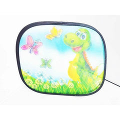 Parasolar auto lateral 40-36 cm ventuze incluse imprimeu vesel copii 2 bucati