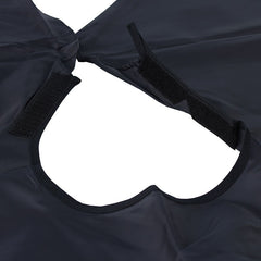 Pelerina pentru coafor si frizerie 140-125 cm impermeabila prindere scai negru