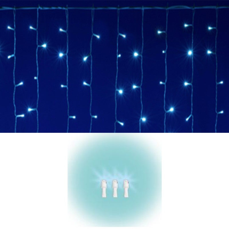 Perdea Craciun luminoasa 600 led-uri  2x3 m lumina alb rece