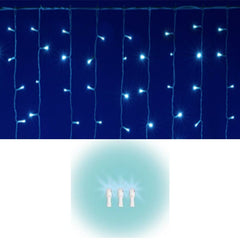 Perdea Craciun luminoasa 600 led-uri  2x3 m lumina alb rece