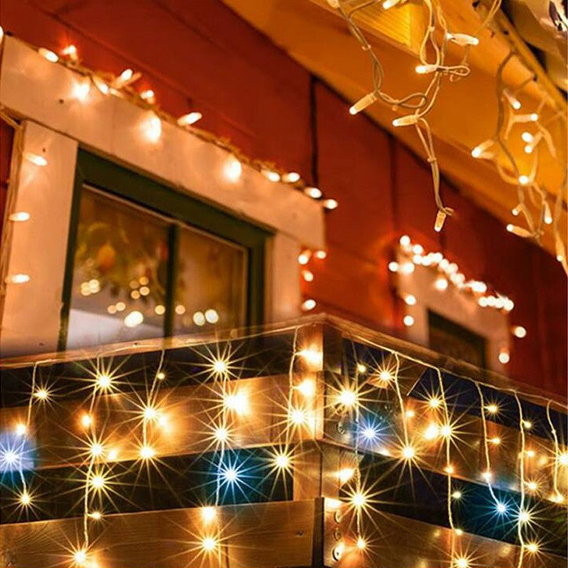 Perdea de lumini 200 Led-uri tip Sloi de Gheata cu lumina statica lungime 5 m