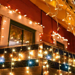 Perdea de lumini 200 Led-uri tip Sloi de Gheata cu lumina statica lungime 5 m