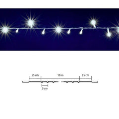 Perdea luminoasa Decorativa 200 led lungime 10 m lumina alb rece