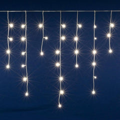 Perdea luminoasa Decorativa 200 led lungime 5 m lumina alb cald