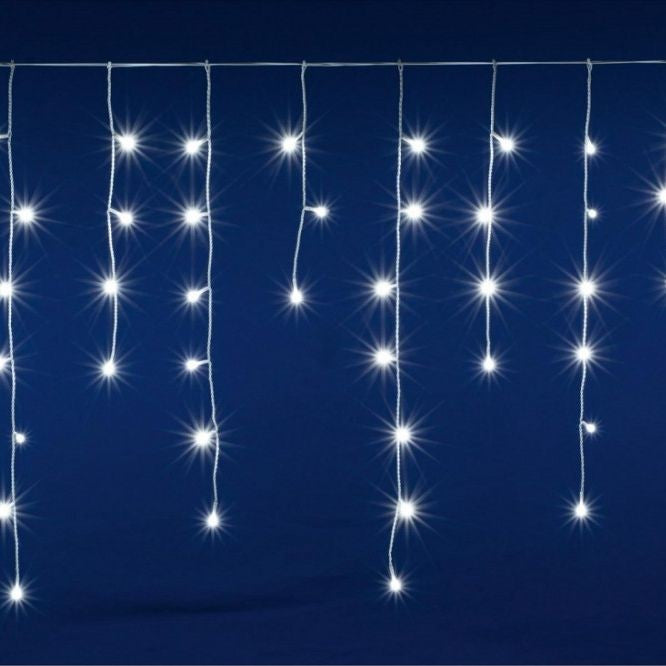 Perdea luminoasa Decorativa 200 led lungime 5 m lumina alb rece