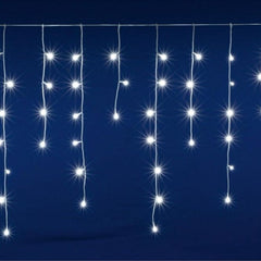 Perdea luminoasa Decorativa 200 led lungime 5 m lumina alb rece
