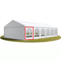 Perete cort dimensiune 2x2.6 m cu fereastra ignifugat 480 gmp pvc alb