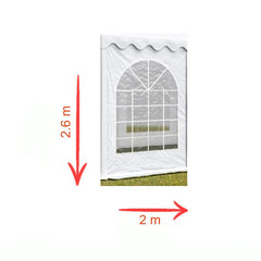 Perete cort dimensiune 2x2.6 m cu fereastra ignifugat 480 gmp pvc alb