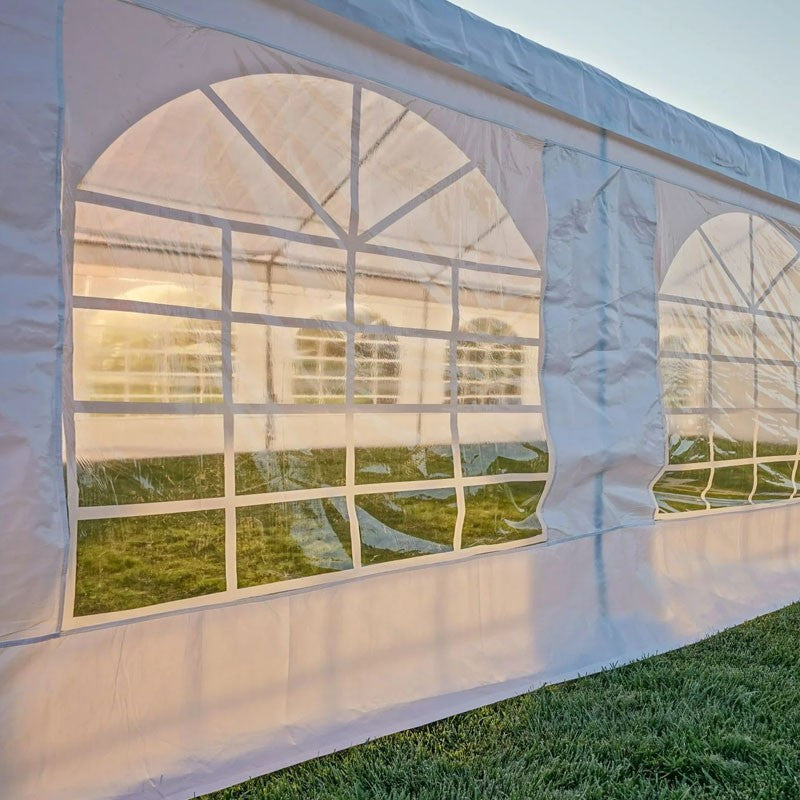 Perete cort dimensiune 2x2.6 m cu fereastra ignifugat 480 gmp pvc alb