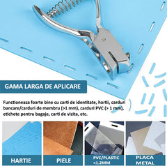 Perforator pentru carduri etichete tip cleste gaura 13-3 mm metalic