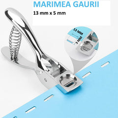 Perforator pentru carduri etichete tip cleste gaura 13-3 mm metalic