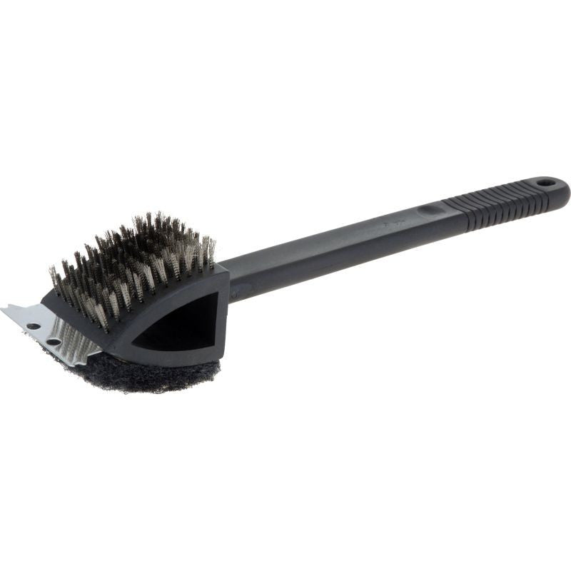 Perie 3 in 1 pentru gratar lama metalica 2 perii lungime 36.5 cm