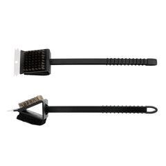Perie 3 in 1 pentru gratar lama metalica 2 perii lungime 36.5 cm