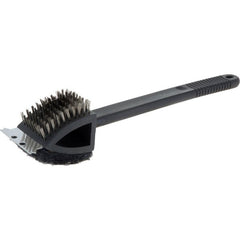 Perie 3 in 1 pentru gratar lama metalica 2 perii lungime 36.5 cm