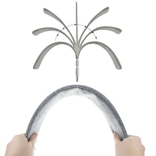 Perie telescopica pentru praf cu doua accesorii Ruhhy