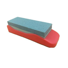 Piatra de ascutit cutitele suport din plastic 15 cm diverse culori