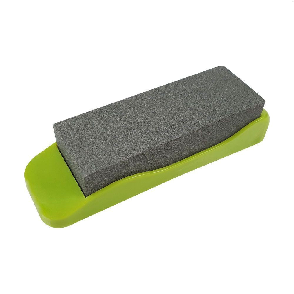 Piatra de ascutit cutitele suport din plastic 15 cm diverse culori