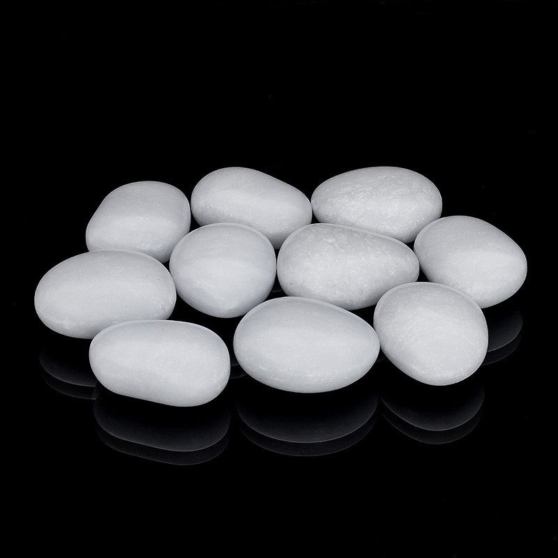 Pietre decorative Fosforescente diametru 4 cm lumineaza Glow albastru 10 bucati