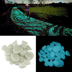 Pietricele Decorative Fosforescente Glow in the Dark Turcoaz 1kg