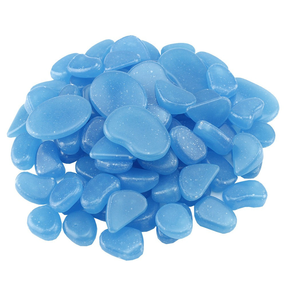 Pietricele Fosforescente Decorative Glow albastre pachet 100 grame
