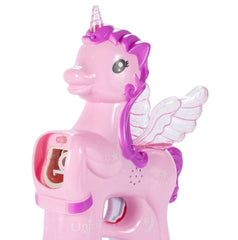 Pistol baloane de sapun unicorn muzica si lumini alimentare cu baterii